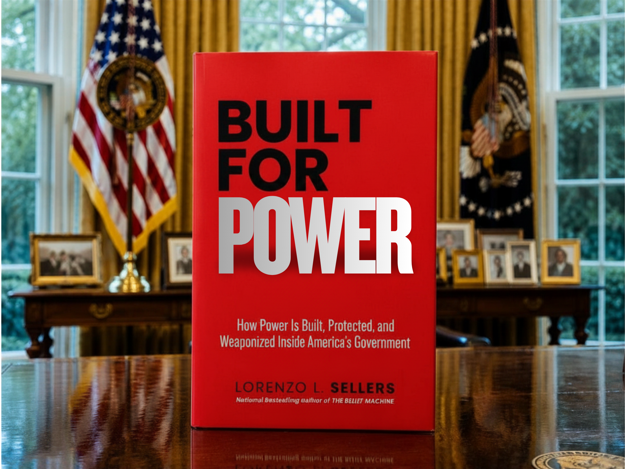 Built for Power hardcover in the Oval Office